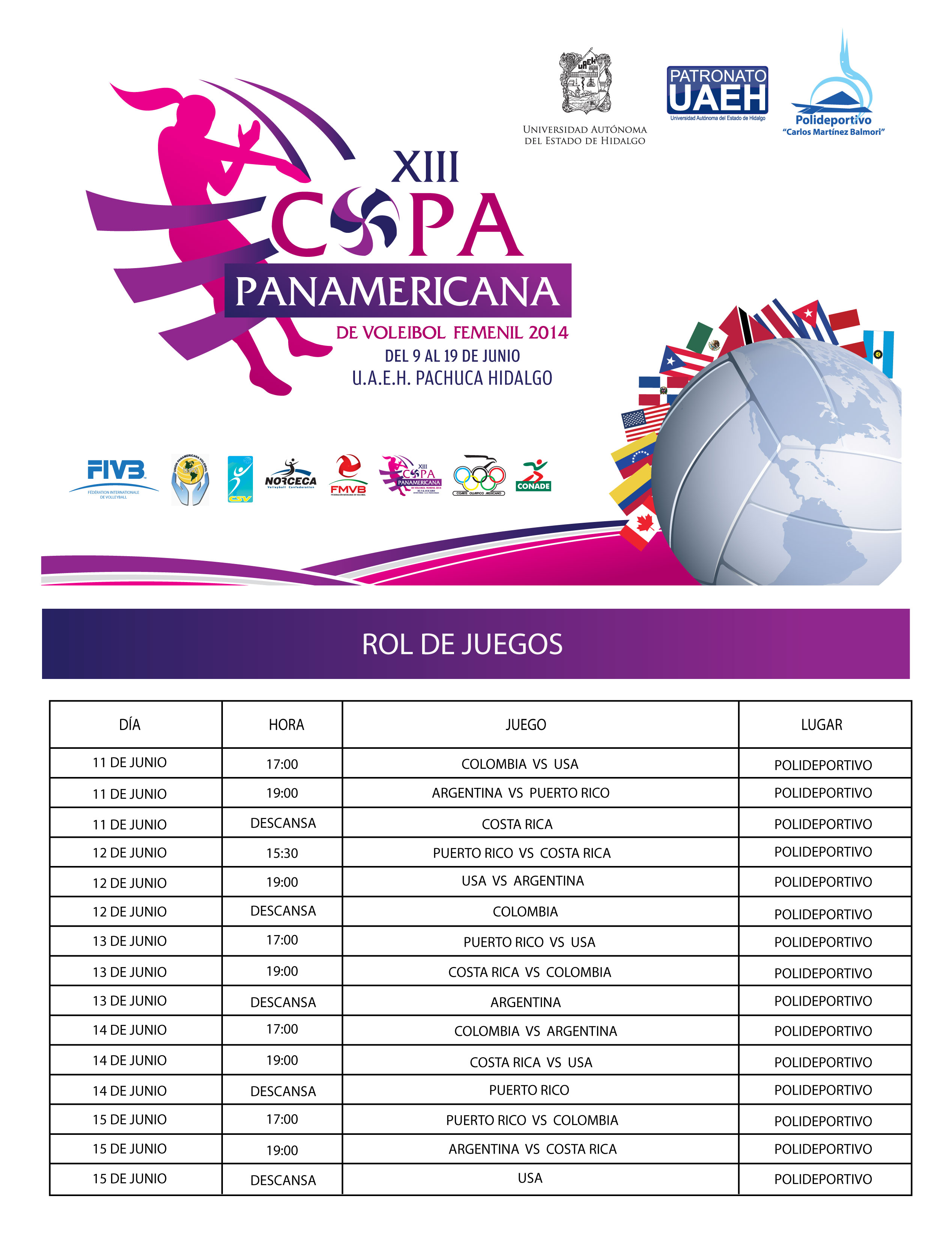 XIII COPA PANAMERICANA DE VOLEIBOL 2014